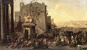 LINGELBACH, Johannes Roman Market Scene f Spain oil painting reproduction
